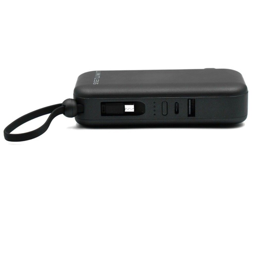Limitless 10,000mAh Power Bank with AC Plug & Type-C Cable - Artic Blue